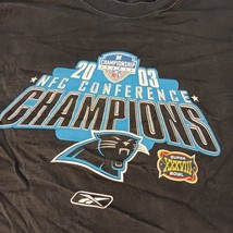 2003 NFC Conference Champions Reebok Men's Large Black Long Sleeve T-Shirt image 5