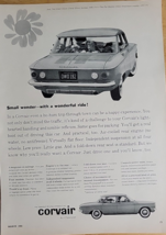 Vintage Ad Chevrolet Corvair &#39;Small Wonder With A Wonderful Ride!&#39; 1960 - £6.71 GBP