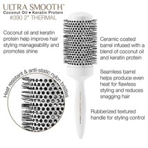Cricket Ultra Smooth Coconut 2” Thermal 390Ceramic Barrel Hair Brush Anti Static - £18.36 GBP
