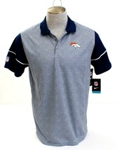 Nike Dri Fit NFL Denver Broncos Blue Printed Short Sleeve Polo Shirt Men's NWT - £80.12 GBP
