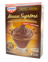 3 Boxes of Dr Oetker Mousse Supreme Double Chocolate 120g Each -Free Shi... - $27.09