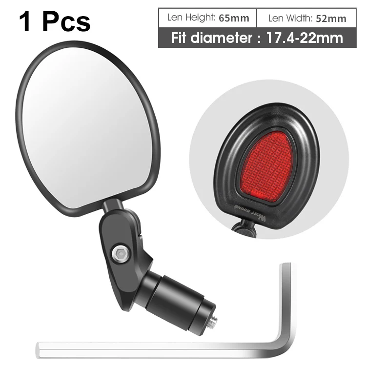 WEST BI Bicycle Rear View Mirror 360 Flexible Rotate Small Side Mirrors Reflecto - £40.83 GBP