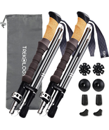 Trek-Z Cork Grip Trekking Poles – Lightweight Folding Hiking Poles, Adju... - $81.62 CAD