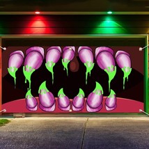 6 x 13 ft Halloween Monster Garage Door Banner Cover with Grommets (monster) - £18.71 GBP