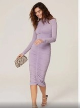 ALC Ruched Lavender Long Sleeve Dress Sz M $475 - £146.36 GBP