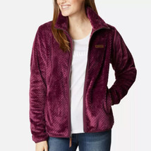Columbia Womens Fire Side II Sherpa Full Zip Fleece Jacket Size X-Small, Berry - £69.62 GBP