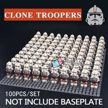 100pcs/set Star Wars 212th Attack Battalion Clone Troopers Minifigures Block Toy - £111.64 GBP