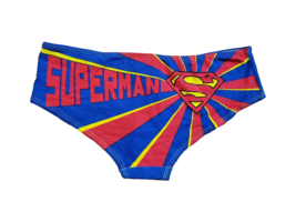 DC COMICS SUPERMAN Women&#39;s Sexy Underwear Blue Red Superhero Large NEW W... - £8.68 GBP