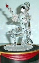 Swarovski Masquerade Harlequin Crystal Figurine 2001 Plaque &amp; Display Stand New - £84.96 GBP