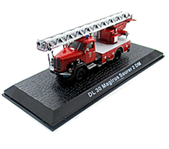 FIRE DEPARTMENT - MAGIRUS SAURER 2DM DL30 YEAR 1971 RED ALTAYA 1:72 TRUC... - $42.66