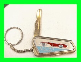 Vintage Buick Wildcat Car Keys 1 - Uncut In Unique Holder Brass Enamel Very Rare - £62.21 GBP