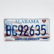 United States Alabama God Bless America Passenger License Plate BC92635 - £11.82 GBP