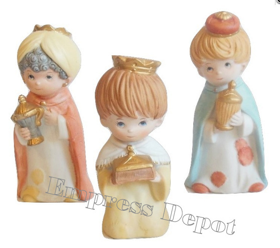 Primary image for HOMCO Wise Men Wisemen Figurine Trio Set Childrens Nativity Gifts For Baby Jesus