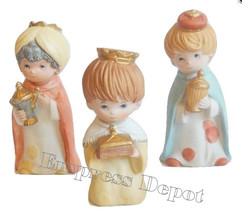 HOMCO Wise Men Wisemen Figurine Trio Set Childrens Nativity Gifts For Baby Jesus - £22.46 GBP