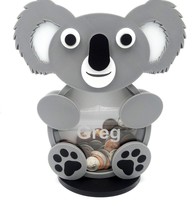 Personalized  Koala piggy bank! Coin bank. Custom gift for boy or girl. - £21.93 GBP