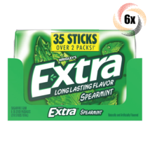 6x Packs Wrigley&#39;s Extra Spearmint Chewing Gum | 35 Stick Packs | Fast Shipping! - £23.64 GBP