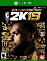 NEW NBA 2K19 20th Anniversary Special Edition Xbox One Video Game KOBE LeBron - £27.48 GBP