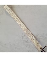 Embossed Leather Hat Band Oyster Paisley - $24.75