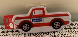 Walmart Pickup Truck Tin Gift Card Holder 7 In Holiday Time Red White Brand New - £6.01 GBP