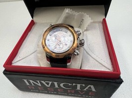Invicta Reserve 10810 Venom Swiss Made Chronograph Date Rose Leather Mens Watch - £111.64 GBP