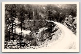 Black Hills South Dakota Double Spiral Bridge Iron Mountains Road Postcard C26 - £5.47 GBP