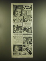 1939 Colgate Ribbon Dental Cream Ad - I want a man! - £14.73 GBP