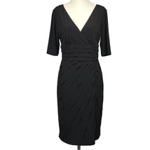 London Times Women&#39;s Short-Sleeve Layered Tiered Cocktail Dress Size 6 - $461.34 MXN