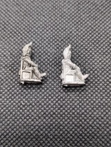 (2) Fantassin Miniatures 15mm Sitting Infantry Metal Miniatures  - $12.86