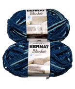 2 Yarnspirations Bernat Blanket Super Bulky Yarn Teal Dreams 10.5oz 10736 - $46.60 CAD
