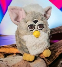 Vintage 1998 Church Mouse Furby  Generation 1 Blotched Gray Brown Fur WORKS - £63.07 GBP