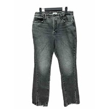 Good American Womens Size 10 Medium Straight Leg Jeans Gray Hem Split - BC - $19.67