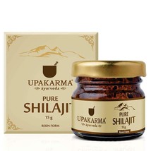 Upakarma Pure Ayurvedic Shilajit Shilajeet Resin 15 Gram 0.5 Oz Natural Organic - £62.82 GBP