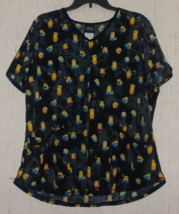 Excellent Womens Despicable Me Minions The Rise Of Gru Scrubs Top Size L - £18.35 GBP