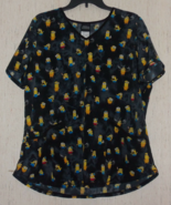 EXCELLENT WOMENS DESPICABLE ME MINIONS THE RISE OF GRU SCRUBS TOP  SIZE L - $31.79 CAD