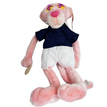 Vintage All Kelly - Pink Panther Plush Stuffed Animal 1999 - Tennis Player - $14.69