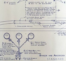 1949 Railroad Bangor Aroostook Side Track Flammable Train Car Blueprint DWDD13 - £104.24 GBP