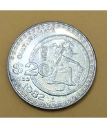 Mexico $ 20 Pesos, Large Coin 1982  1-1/4&quot; diameter - $1.95