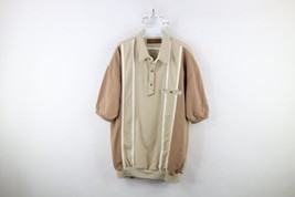 Vintage 90s Streetwear Mens XLT Faded Panel Color Block Pullover Polo Shirt - $54.40