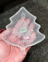 Mikasa Glass Christmas Tree Candy Dish--Vintage Gold Rimmed in Box EUC - £6.89 GBP