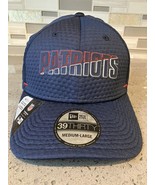 New England Patriots New Era 39Thirty Hat Medium / Large Cap Net Tech Bl... - £19.12 GBP