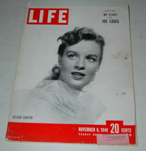 Vintage Life Magazine Nov 8 1948 Helena Carter My Story Joe Louis Neat Ads - £22.53 GBP