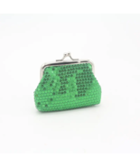 Green Sequins Decor Lock Coin Change Purse - New - $12.99