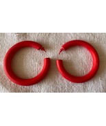 ⭕VTG, 1980 Art Deco, vintage clip earrings, acrylic, acrylic, altura, 6cm - $16.25 CAD