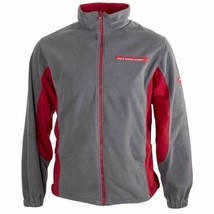Authentic Staffordshire Fire &amp; Rescue Service Fleece Jacket Grey and Red... - $32.96