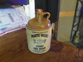 Vintage Mccormick Platte Valley Straight Corn Whiskey Usa Made Stoneware Jug - £16.67 GBP