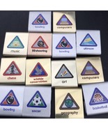 Belt Slide Achievement Medals Lot Of 9 BSA Boy Scouts Of America Metal - $12.49