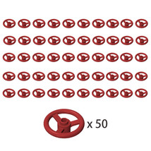 50x Dark Red 2819 Steering Wheel ∅24/Steering Wheel w. 3 Studs Diameter - £7.41 GBP