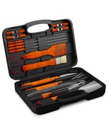 BBQ Grill Tools Set with 18 Barbecue Accessories - Stainless Steel Utensils With - £54.08 GBP