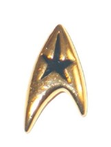 Star Trek Classic Command Chevron Gold Metal Pin NEW UNUSED - £6.28 GBP