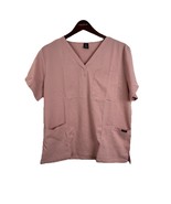 VIAOLI  Nursing Medical Womens Scrub Top Large Pink Technical - $11.20